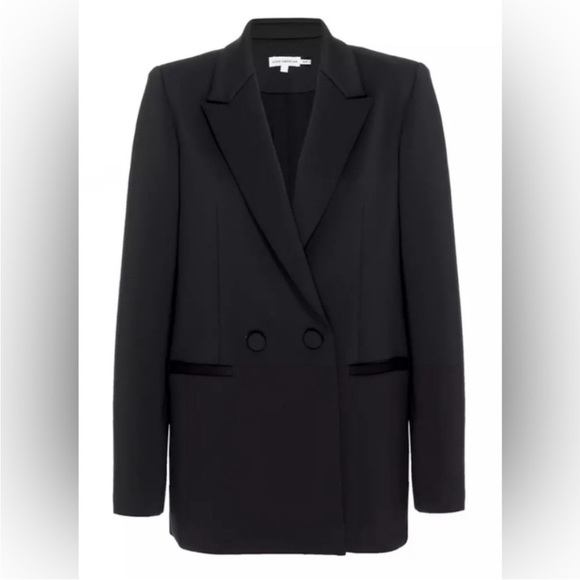 Good American Scuba 2.0 Black Blazer Size 1 Small - Picture 2 of 10